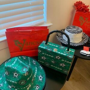 Green Stars Hat and Bag Set